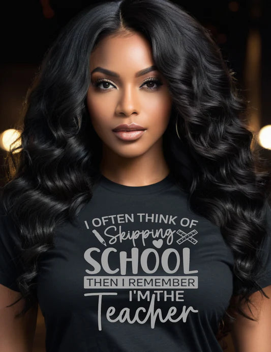 I Often Think of Skipping School - Gray Print