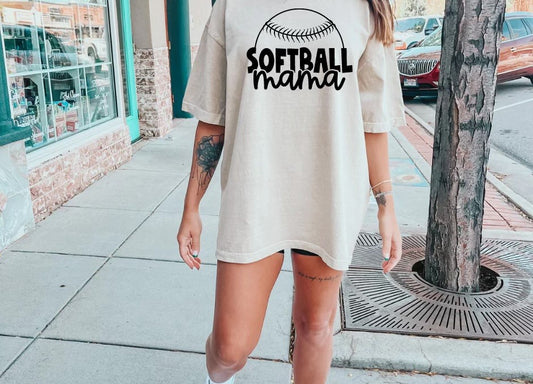 Softball Mama - Black Print
