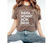 Mama. Mommy. Mom. Bruh. - White Print
