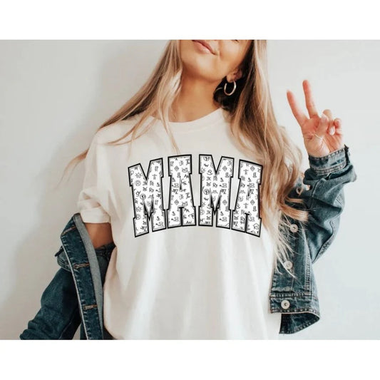 Mama with "Roman Graffiti" - Black Print