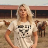 Long Live Cowgirls - Black Print