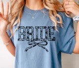 Lacey Floral Bride w/ Bow - Black Print