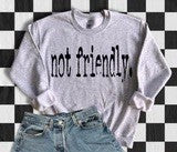 Not Friendly. - Black Print