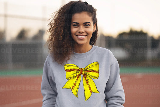 Softball Bow - Full Color