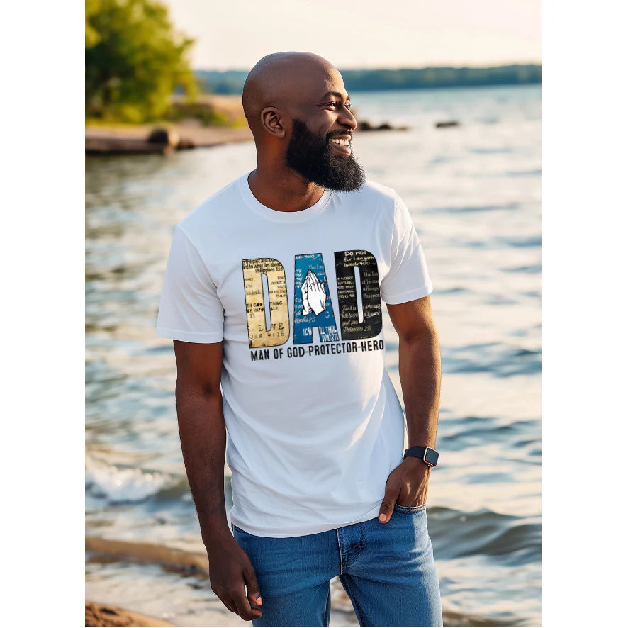 Dad: Man of God-Protector-Hero - Full Color