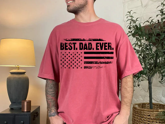 Best. Dad. Ever. Flag (Black print)