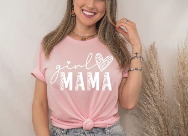 Girl Mama (White Print)