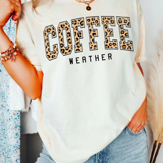 Coffee Weather in Leopard print (Full Color)