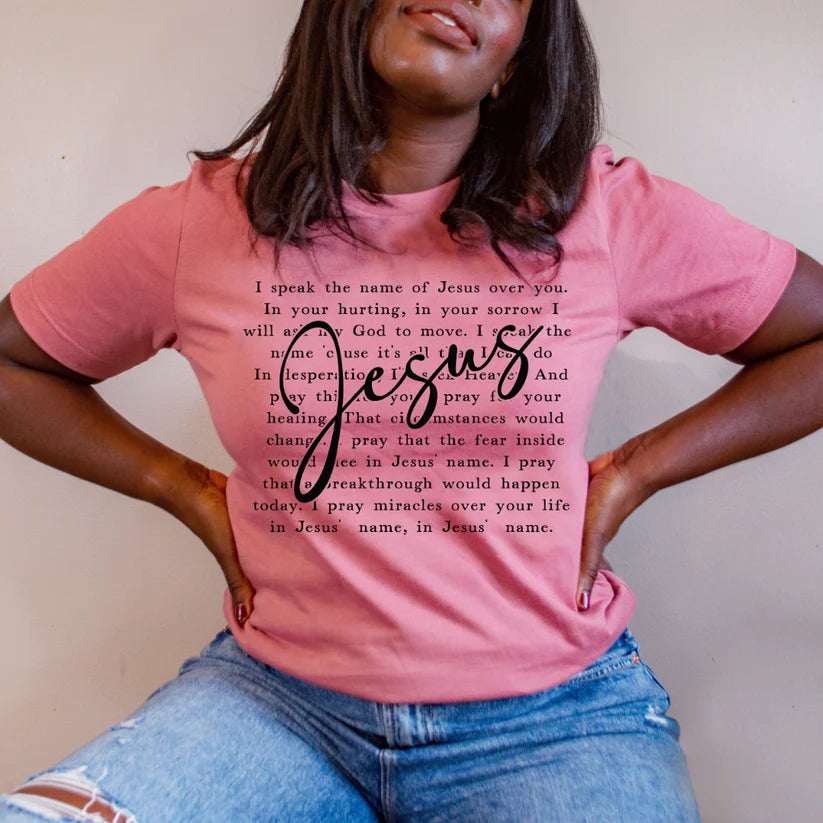 I Speak the Name of Jesus Lyrics (Black Print)