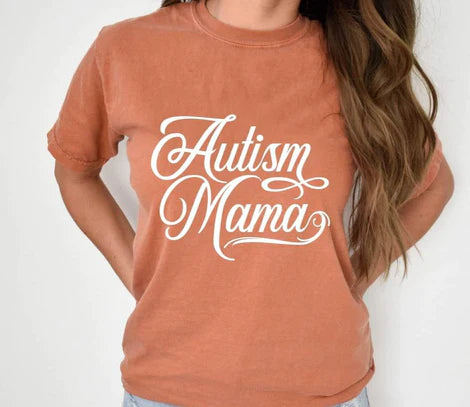 Autism Mama (White print)