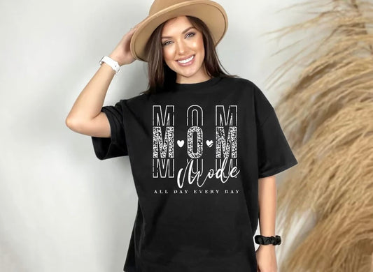 Mom Mode (white print)