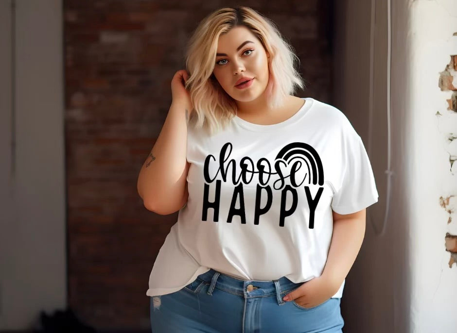 Choose Happy (black print)