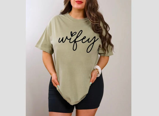 Wifey in Cursive (Black Print))