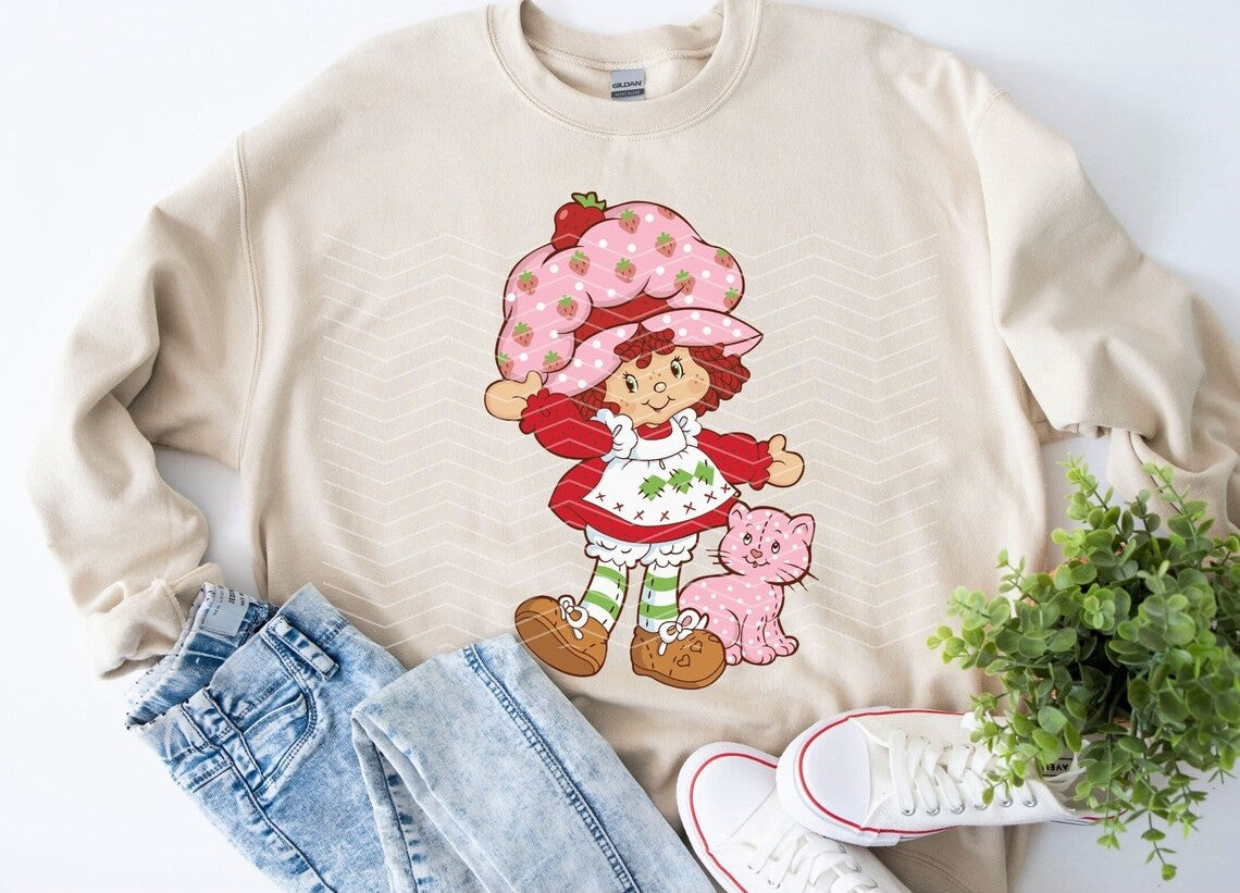 Strawberry Girl and Custard - Full Color
