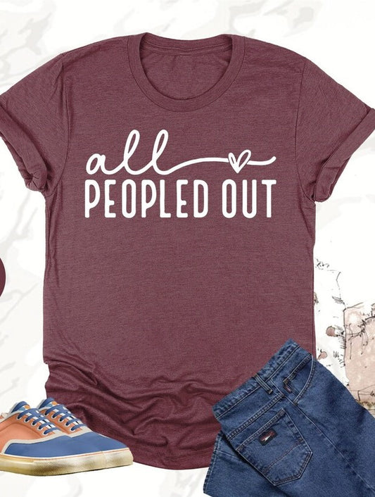 All Peopled Out (White print)