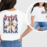 Baseball Mama w/ Bow - Full Color