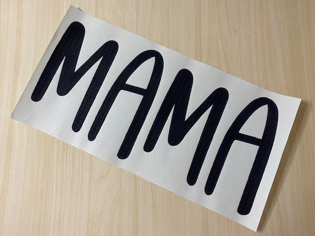 Mama (Black Puff Print)