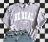Be Real Not Perfect - White Print